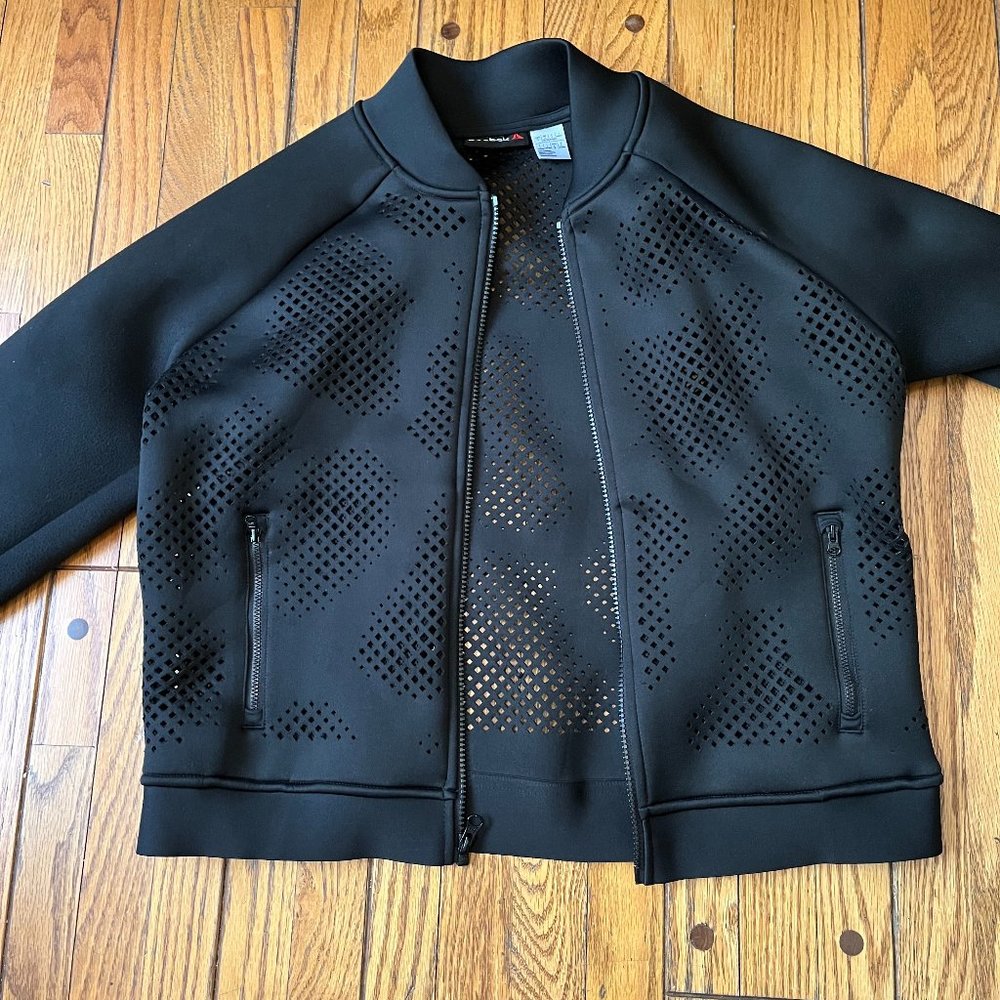 Reebok Perforated Cardio Neoprene-ish Bomber Jacket